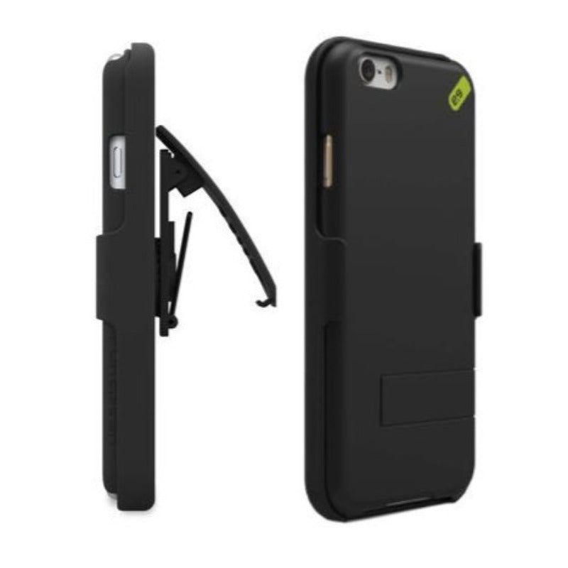 PureGear Hip Hard Shell Case With Holster for Apple iPhone 6 - Black